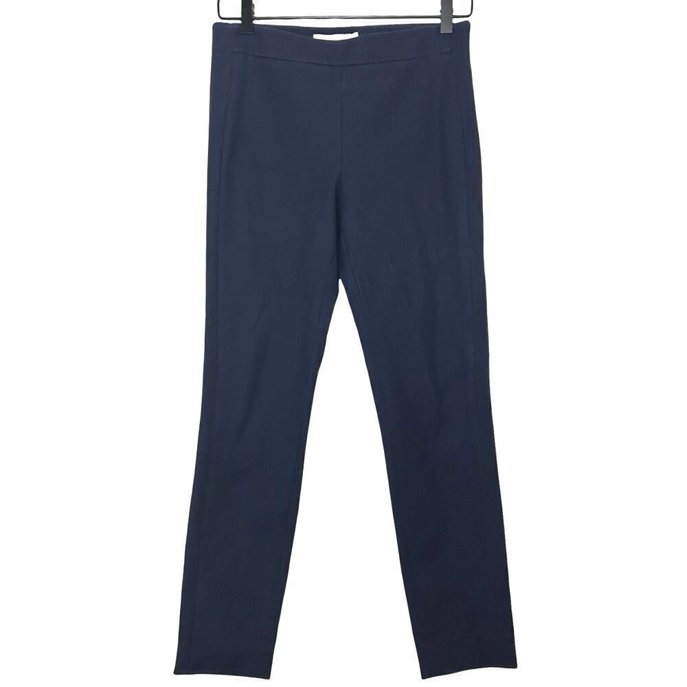 Tory Burch Women’s Slim Fit Straight Leg Ankle Pants Navy Blue Size 4
